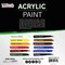 Professional 12 Color Set of Acrylic Paint in 12ml Tubes - Rich Pigment Vivid Colors for Artists, Students, Beginners, Kids, Adults - Canvas, Portrait Paintings, Wood, Craft, Hobby